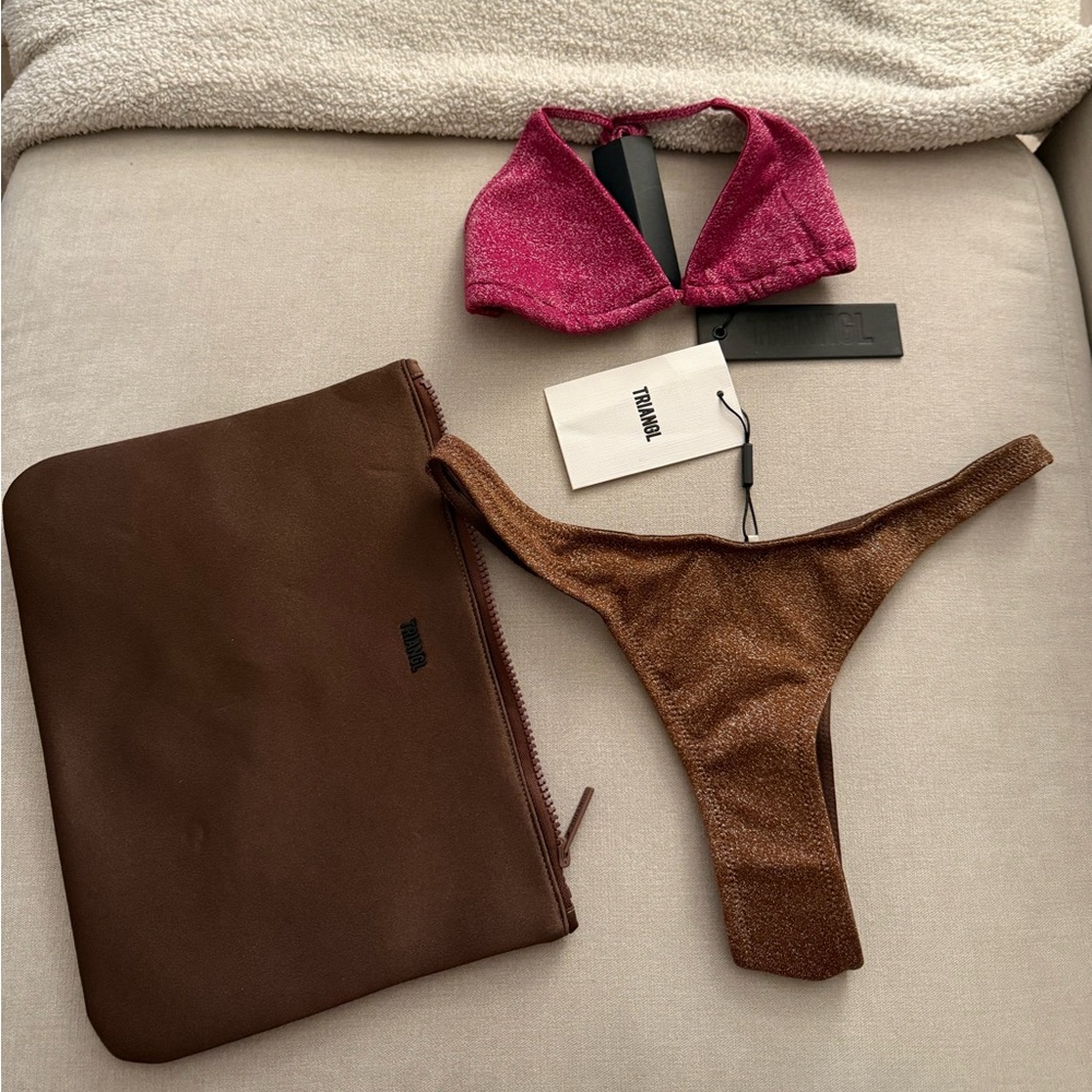 triangl sparkle bikini set